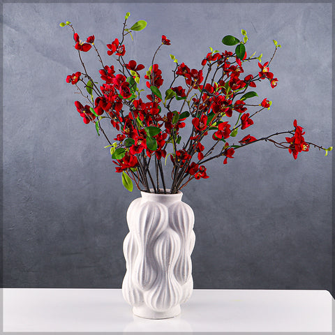 Scandinavian relief art vase for contemporary styling