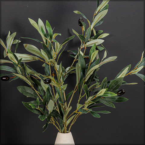 Artificial olive leaves for decor