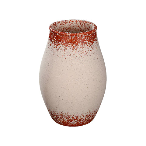 White Round Ceramic Vase