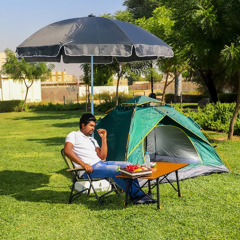 Outdoor Umbrella with Plastic Base