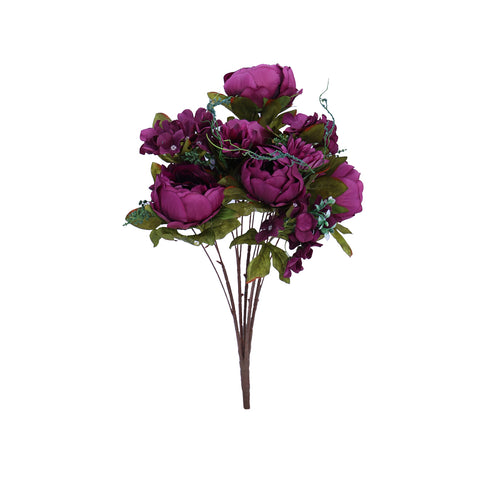 Artificial Silk Mini Peony Flowers