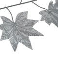 Faux silver silk Canada leaves