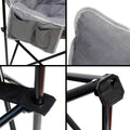 Portable and foldable camping chair for easy storage and transport