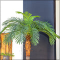 Palm artificial tree enhancing the décor of a modern home