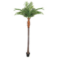 Tall fake palm tree for home decor with realistic green leaves