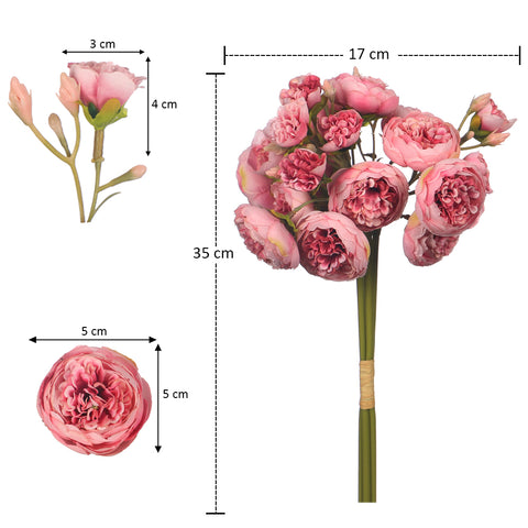 Artificial Mini Peony Flower Bouquet