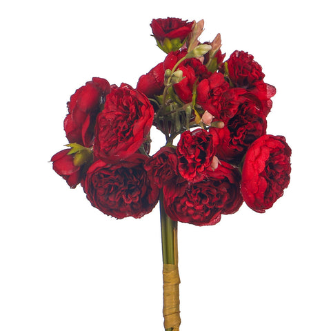 2 bunches Artificial Mini Peony Flower Bouquet