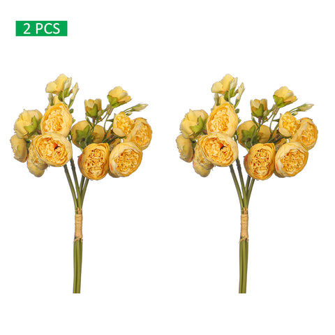 2 bunches Artificial Mini Peony Flower Bouquet