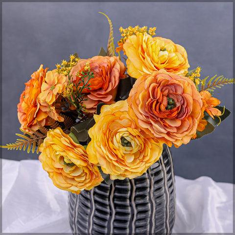 Artificial Silk Peony Flower Bouquet