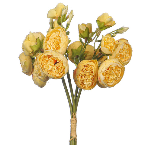 2 bunches Artificial Mini Peony Flower Bouquet