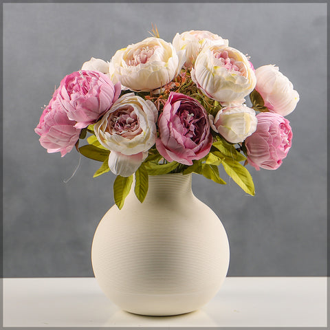 Artificial Silk Peony Bunch Flowers