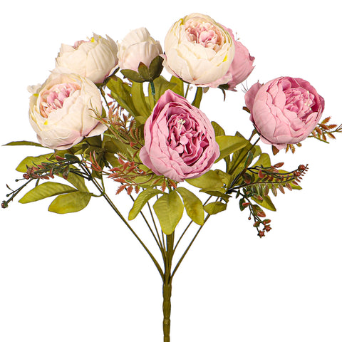 Artificial Silk Peony Bunch Flowers