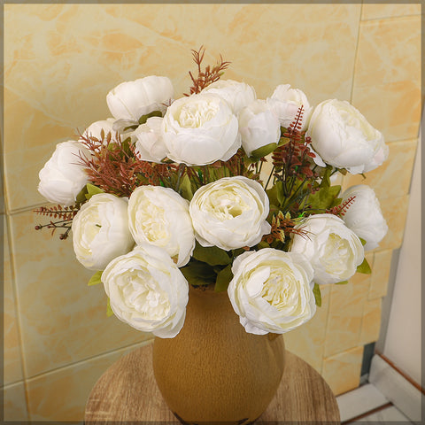 Artificial Silk Peony Bunch Flowers