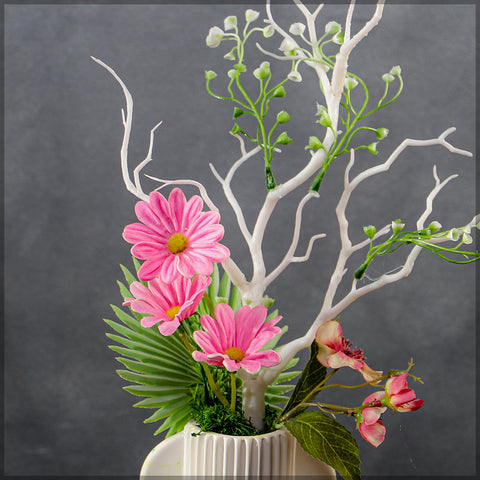 Simple Flower Arrangement with Vase