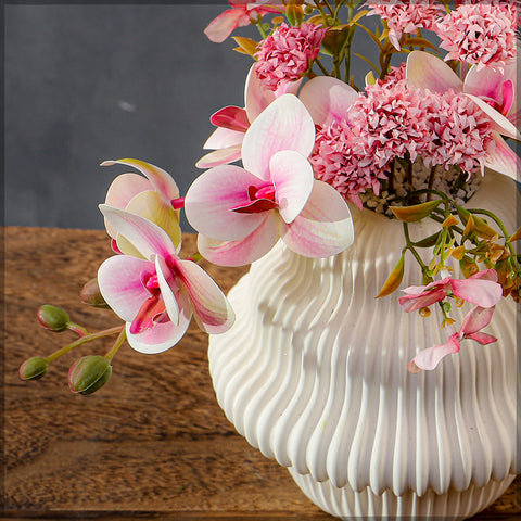 Pink Flower Arrangements with Vase