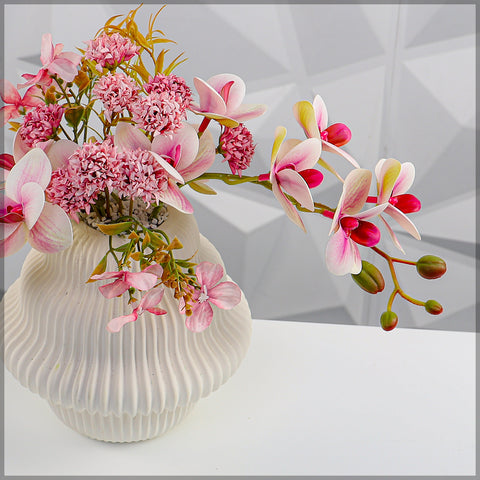 Pink Flower Arrangements with Vase