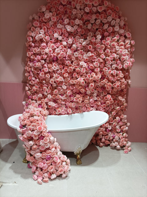 Artificial Pink Roses Wall Arrangement