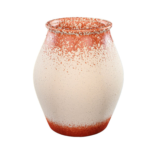 Modern Design Orange-White Ceramic Vases