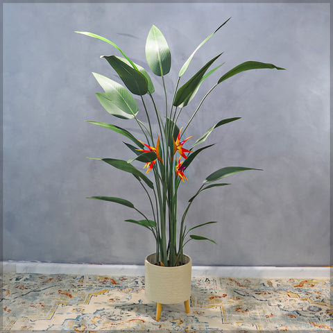 Artificial Birds of Paradise Plant with Flowers