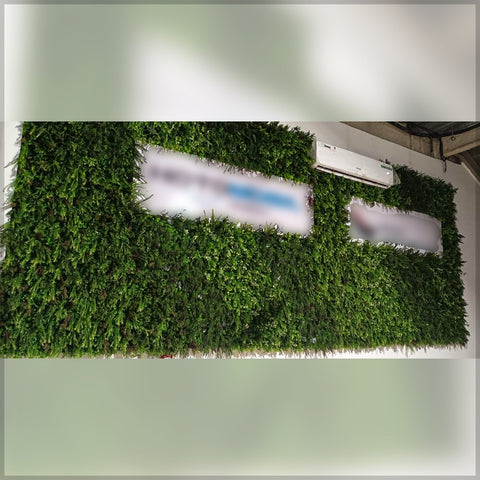 Plastic Grass Sheet Wall Decoration