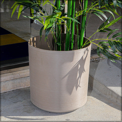 Coffee color pots for balcony gardening