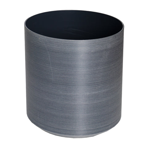 Grey color plastic plant pots