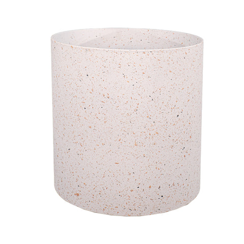 New White Round Plastic Planter Pots