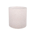 Decorative white round plant pots