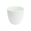 Sleek white plastic pots for modern interiors