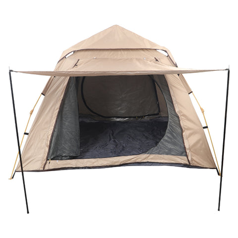 Waterproof pop up tent with sunshade