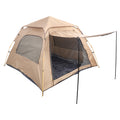 Pop up camping tent with awning