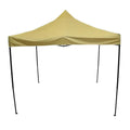 Compact khaki camping tent providing instant setup for camping trips