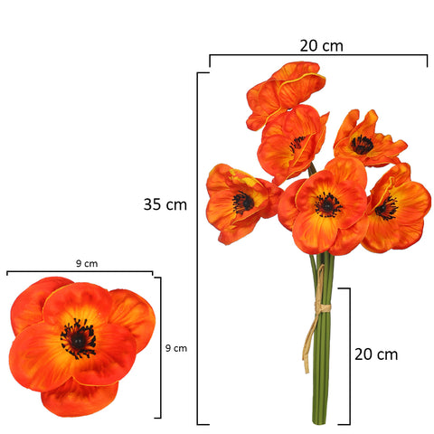 Artificial Poppy Flower