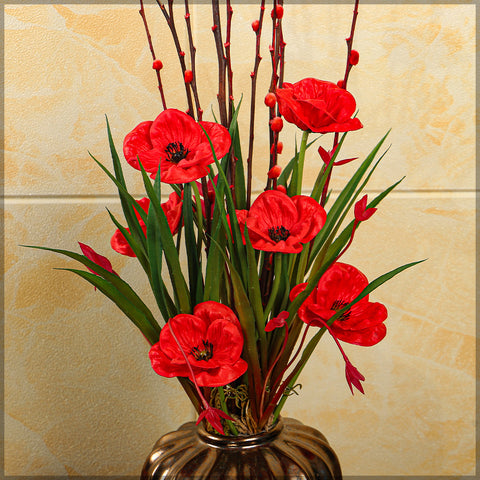 Artificial Poppy Flower