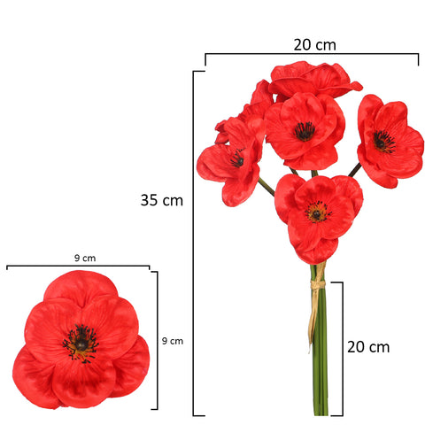 Artificial Poppy Flower