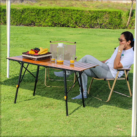 Portable Folding Camping Table with Bag