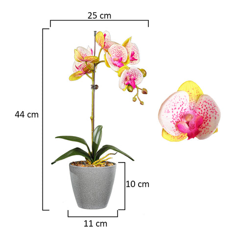 Artificial Potted Phalaenopsis Flower