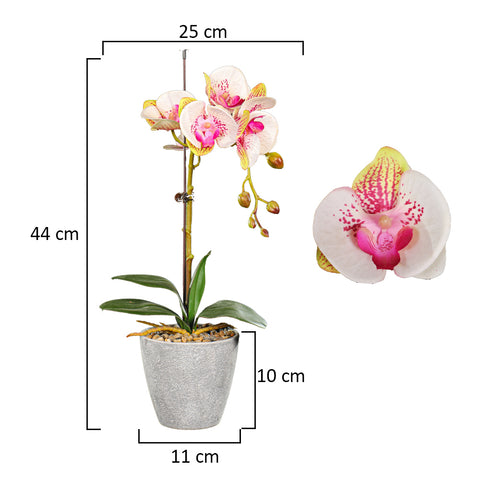 Artificial Potted Phalaenopsis Flower