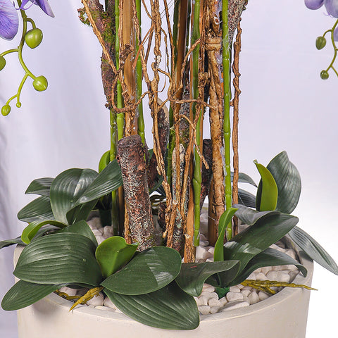 Natural Look Orchid Arrangements Purple