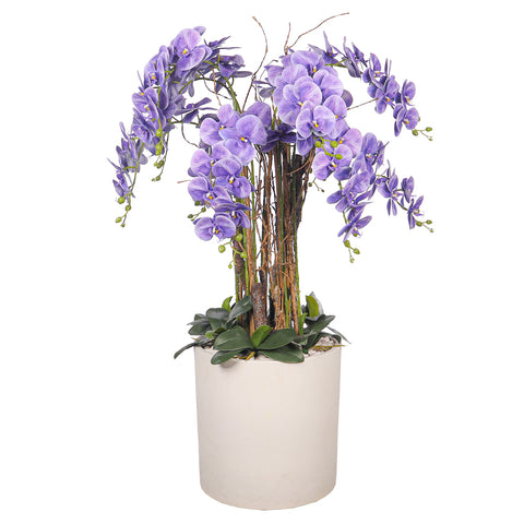 Natural Look Orchid Arrangements Purple