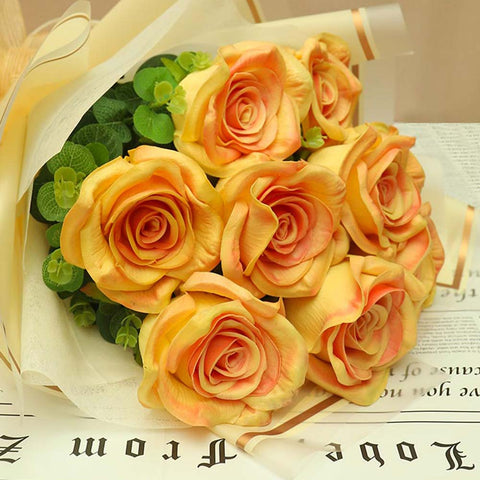 Artificial Real Touch Rose Flowers Bouquet