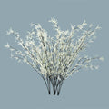 White decorative artificial twigs for minimalist styling