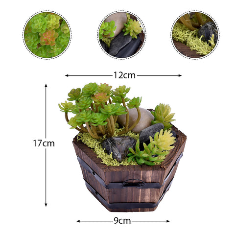 Artificial Potted Sedum Succulent Plant