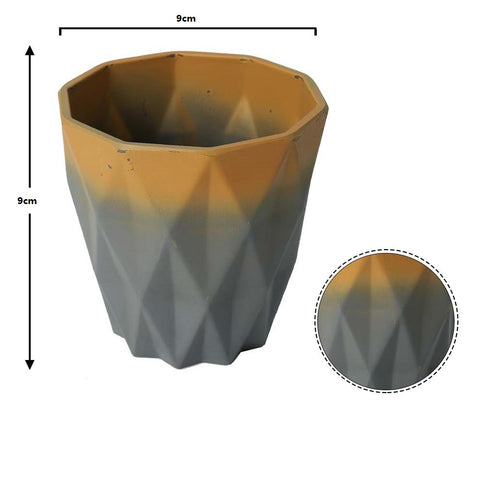 Decorative round plastic plant pots