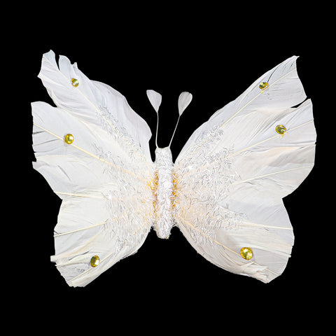 Decorative Real Feather Butterfly