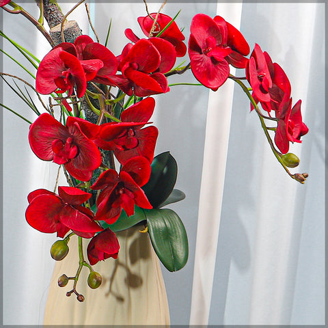 3pcs Artificial Real Touch Orchid Flowers