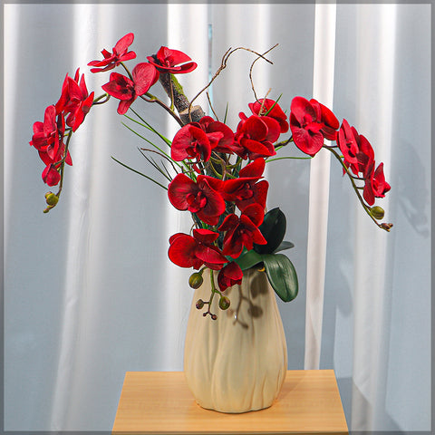 3pcs Artificial Real Touch Orchid Flowers