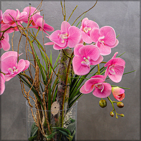 3pcs Artificial Real Touch Orchid Flowers