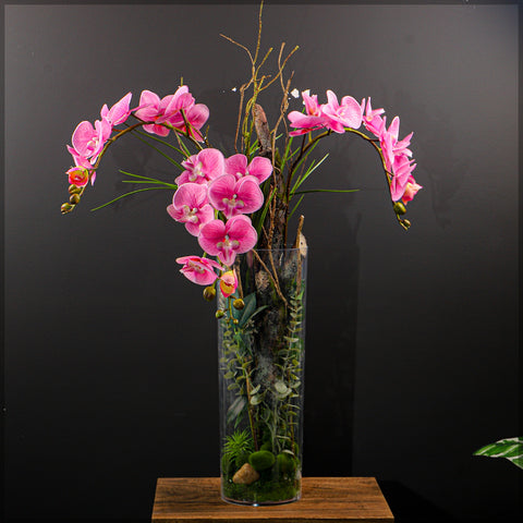 3pcs Artificial Real Touch Orchid Flowers