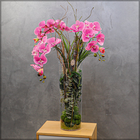 3pcs Artificial Real Touch Orchid Flowers